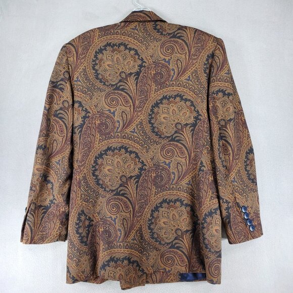 Escada Brown Paisley Blazer - Picture 4 of 9